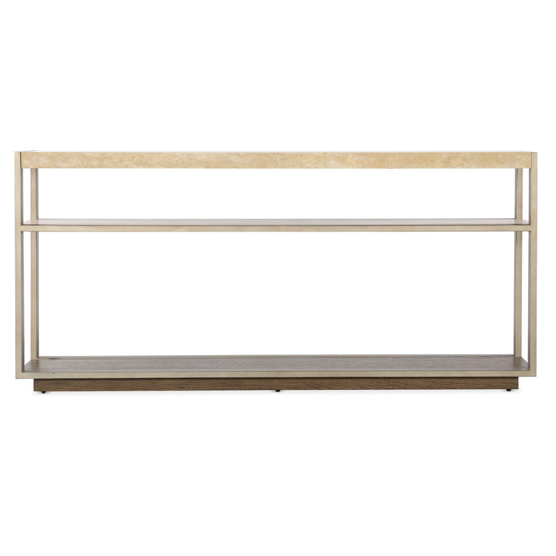 Hammon 64'' W Solid Wood Console Table, Beige
