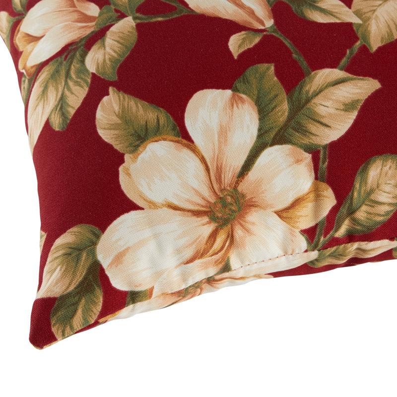 Henrich Indoor/Outdoor Striped Lumbar Pillow, Roma Floral