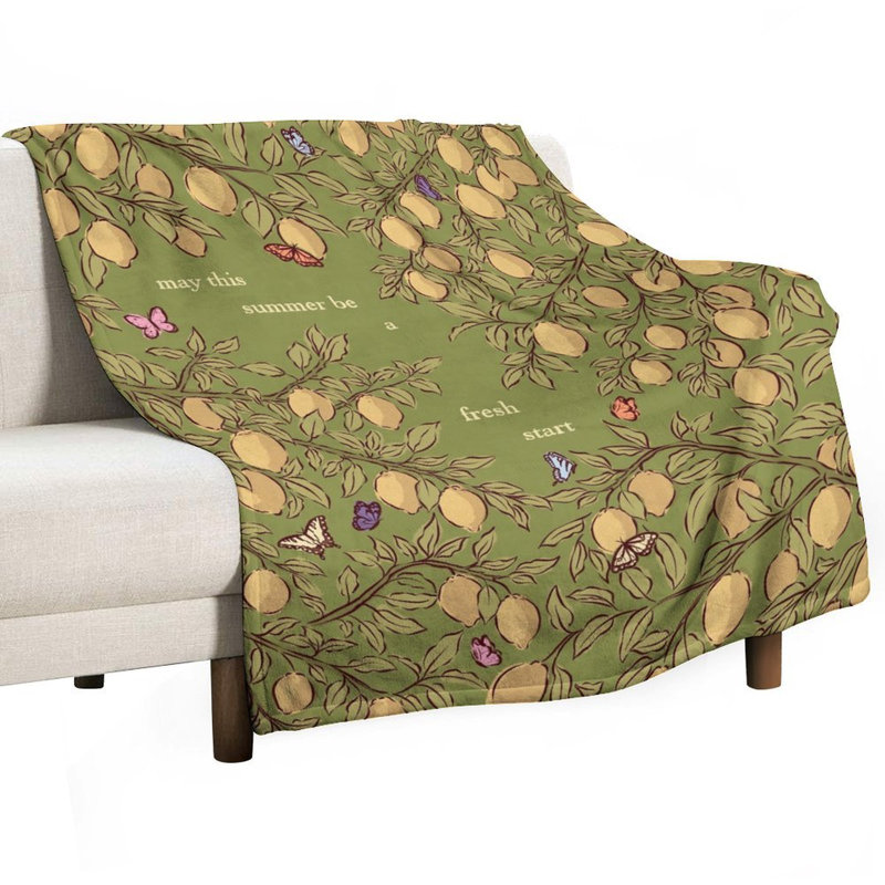 Plaid en flanelle de luxe à motif de branches d'arbres, couverture douce et chaude pour salon, canapé, lit et décoration intérieure