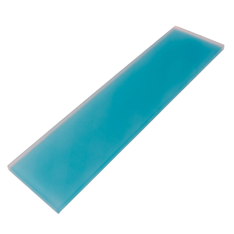 3"X 12" Matte Finished Glass Subway Tile, Laguna Blue