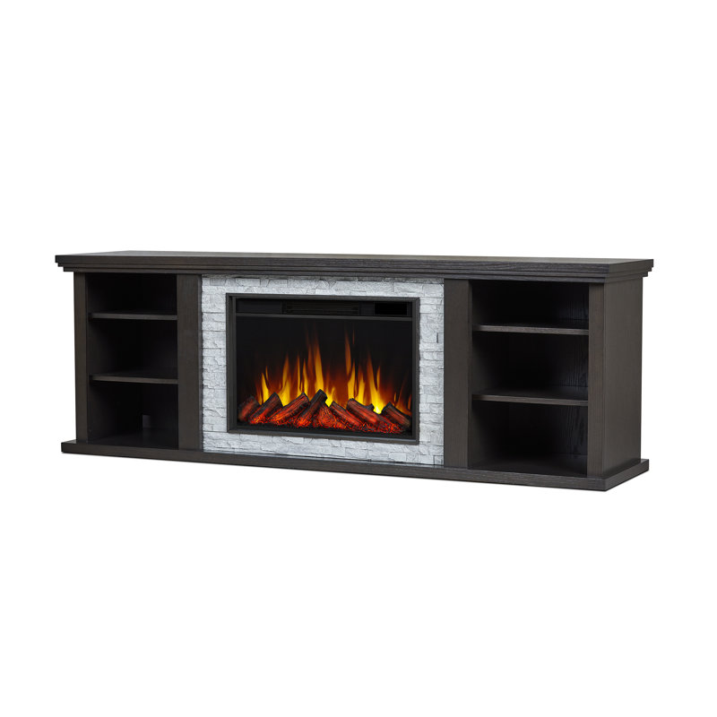 Meuble télé mince avec foyer électrique 72 po Kenai par Real Flame