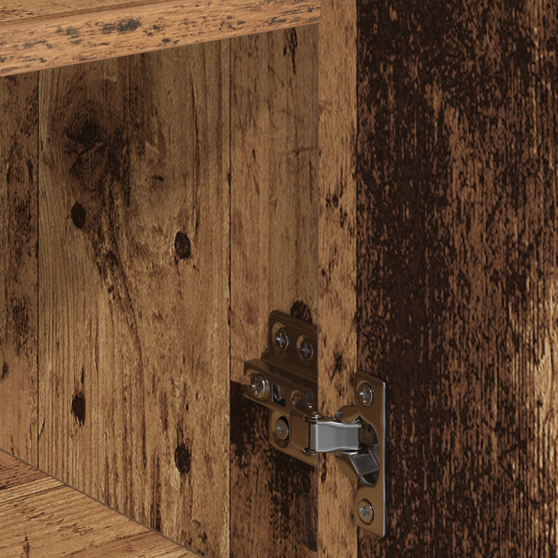 Sideboard With Drawer 60 X 31 X 70 Cm Engineered Wood, Old Wood