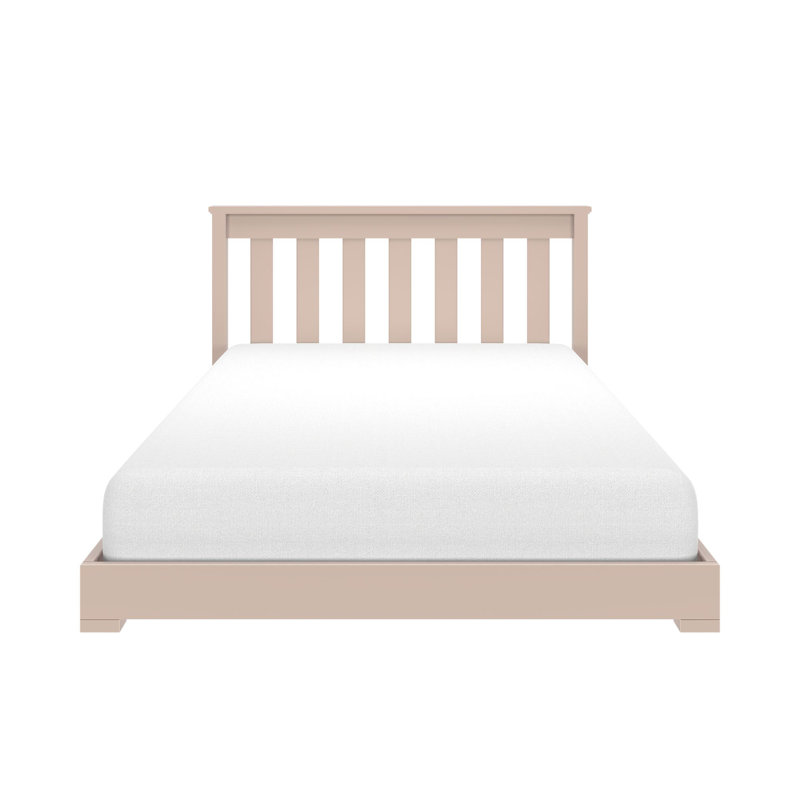 Classic Twin Floor Bed, White, Blossom