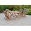 Bothell 4 - Person Wood Patio Dining Set with Rectangular Table