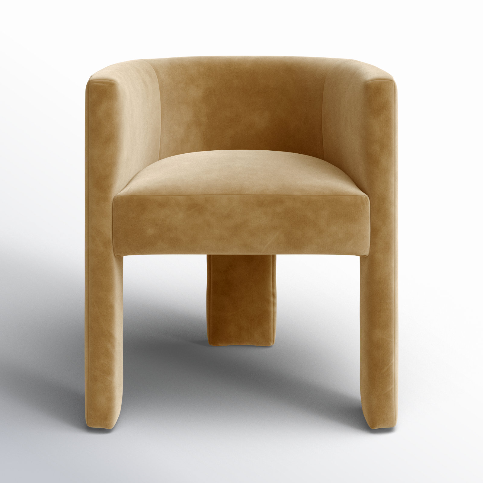 Linus Modern Farmhouse Wood Flax Cushioned Dining Chair