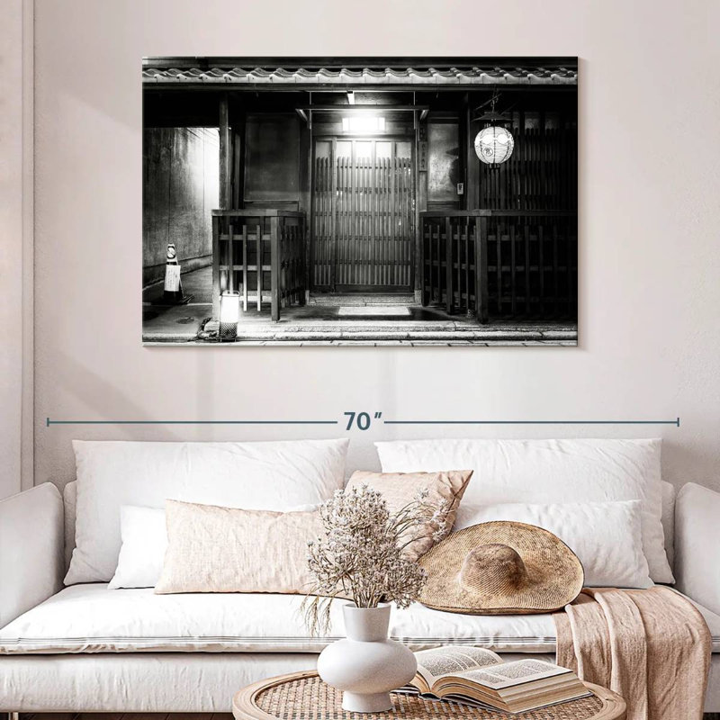 Façade de restaurant japonais, H 32 po x l 48 po