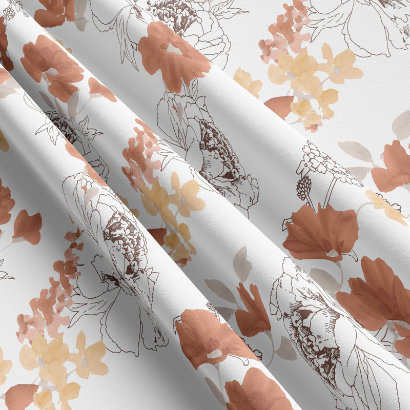 Aljandro Cotton Blend Floral Duvet Cover Set with Pillow Shams
