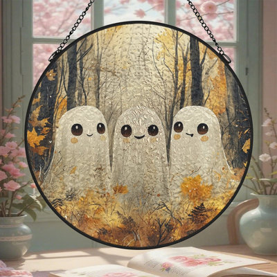 Pare-soleil fantômes en bois d'automne