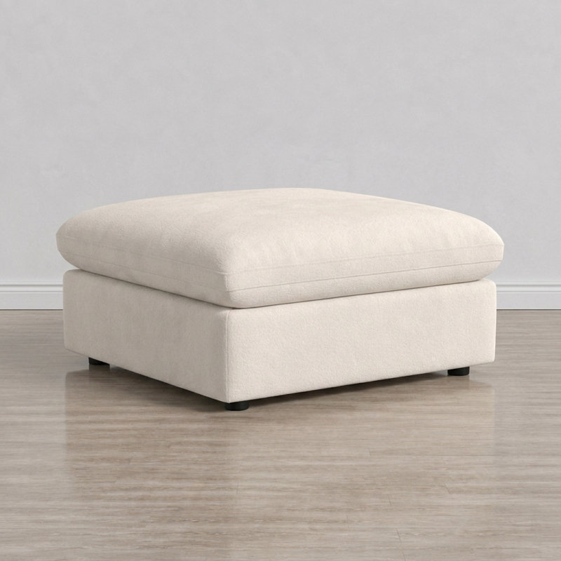 Repose-pieds modulaire avec rangement Sheley, Repose-pieds avec rangement, Beige