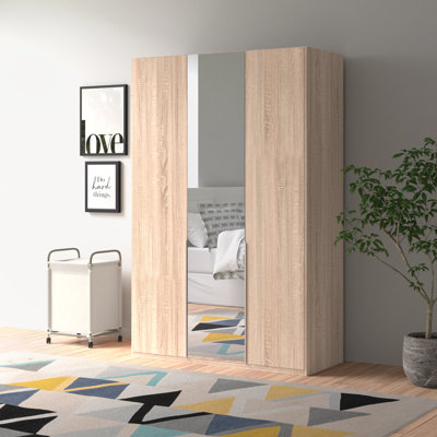 Cliveden 3 Door Manufactured Wood Wardrobe