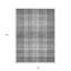 Tapis d'intérieur lavable à carreaux gris 10 pi x 14 pi