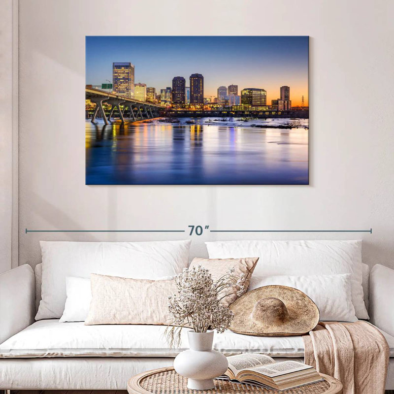 Nicci Richmond Evening Skyline, 30" H x 45" W