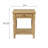 End Table - Cashew