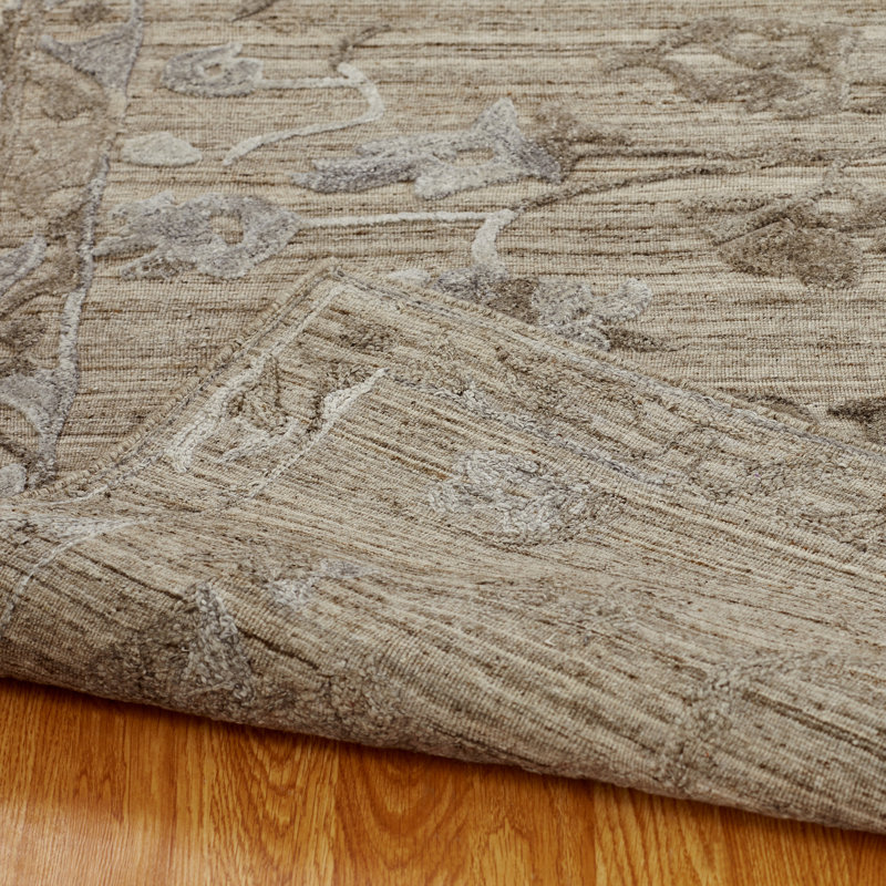 Tunley Oriental Area Rug in Brown, Rectangle 12' x 15'
