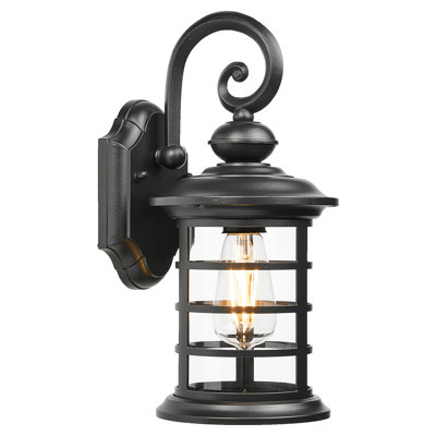 Outdoor Sconce Lights, Outdoor Wall Light Fixtures, Waterproof Exterior Lighting Fixtures With Clear Glass Shade