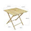Table de salle à manger pliante en bois massif Latsia