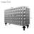 Modern Glam 59.5" Silver Leaf Accent Cabinet Featuring Geometric Textured Doors