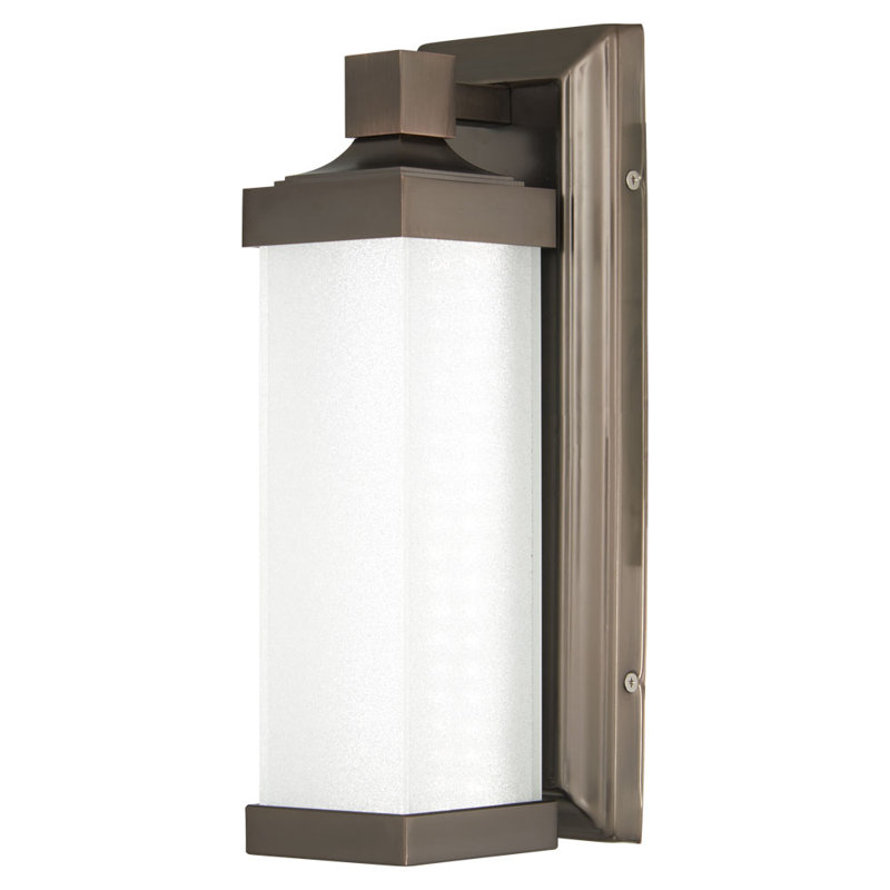 Wurth LED Flush Mounted Sconce, Harvard Court Bronze