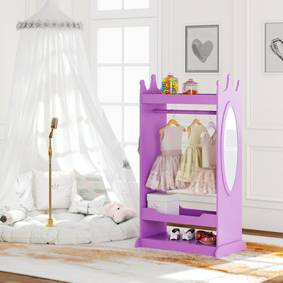 Geovany Kid’s See and Store Dress-up Center Armoire -  Harriet Bee, B70C8B67E630463D96ED4A2834348200