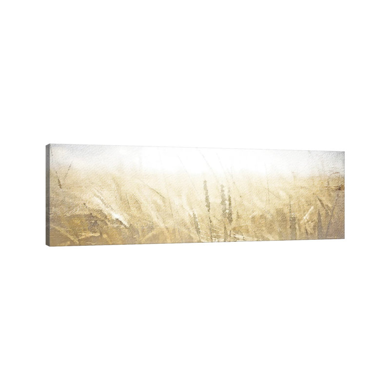 Fields of Gold 1 Piece Panoramic Wall Art on Canvas, 30.48 cm H x 91.44 cm W x 1.91 cm D, Wrapped Canvas