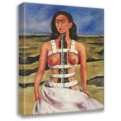 «The Broken Column» par Frida Kahlo, toile tendue avec châssis