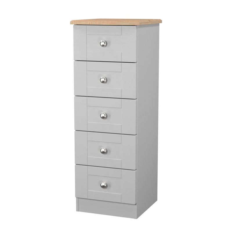 Ondrasek 40cm W Manufactured Wood Bedside Table, Grey