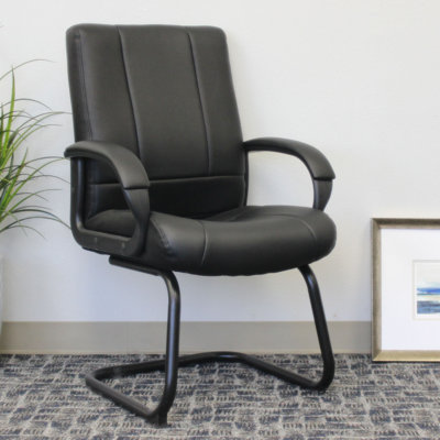 Naushad Reception Chair with Metal Frame