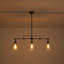 Luminaire suspendu pour îlot de cuisine 3 lumières Alauna