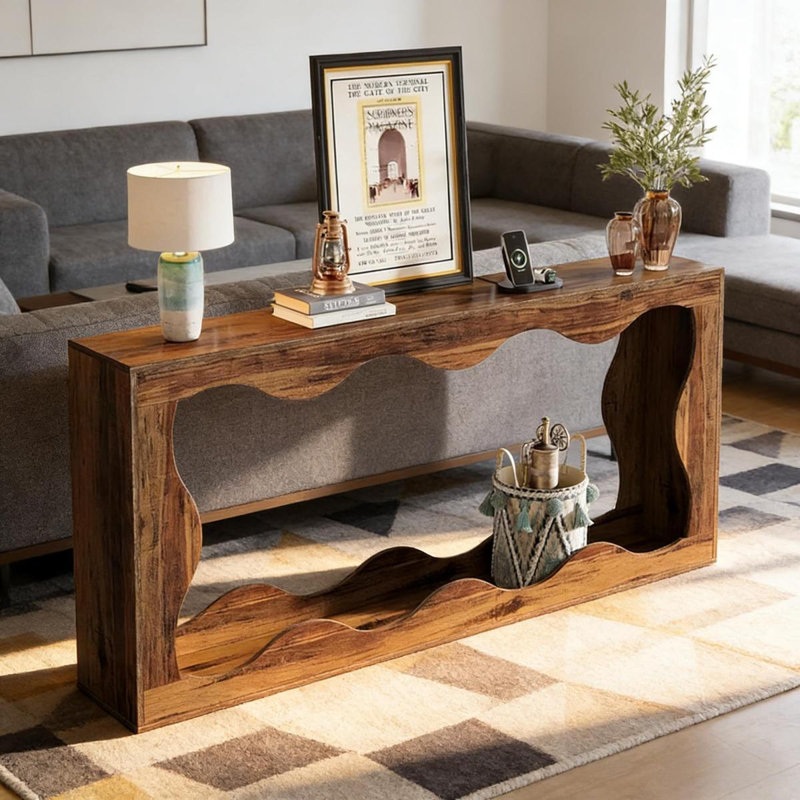 Table d'entrée de style moderne, console industrielle, table basse