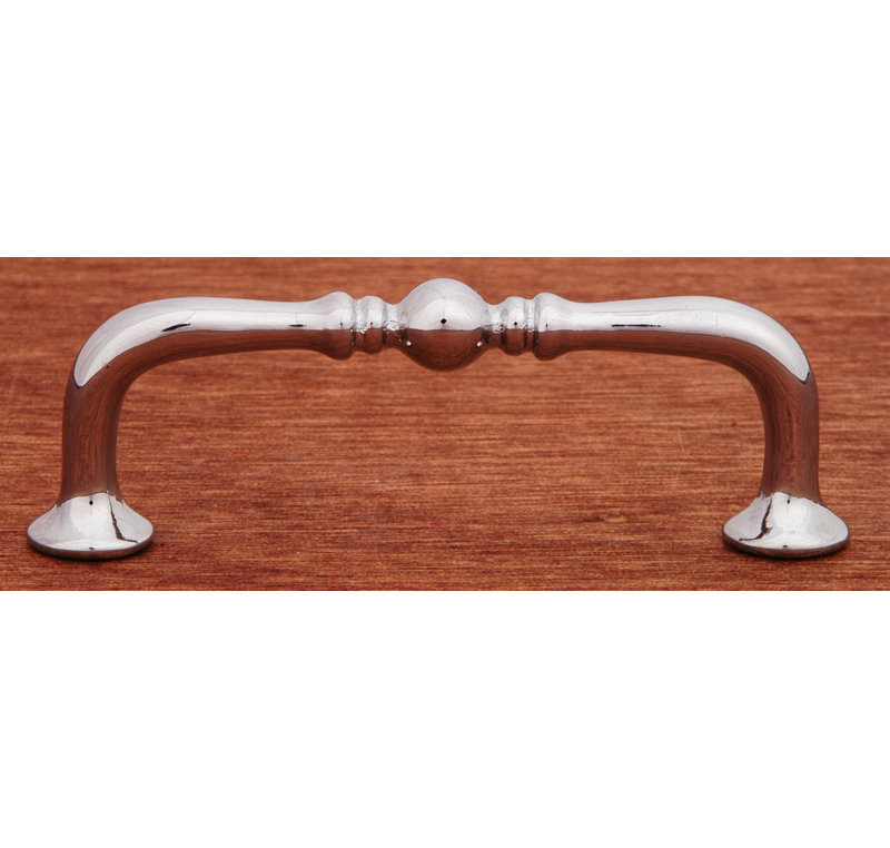 Polished Chrome Solid Brass Modern Arch Pull Bar