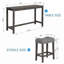 Ensemble de table de bar 4 pièces avec prise de courant-471944371-471944373