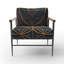 Fauteuil d'appoint rembourré bleu Sacred-1023822922