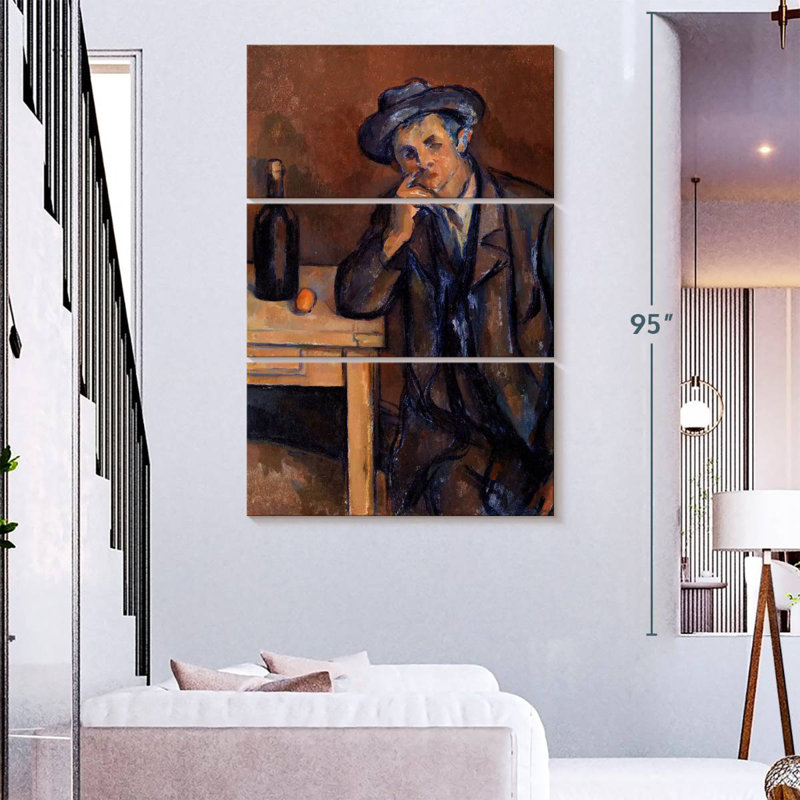 Leisha le buveur 1891, H 74 po x l 48 po