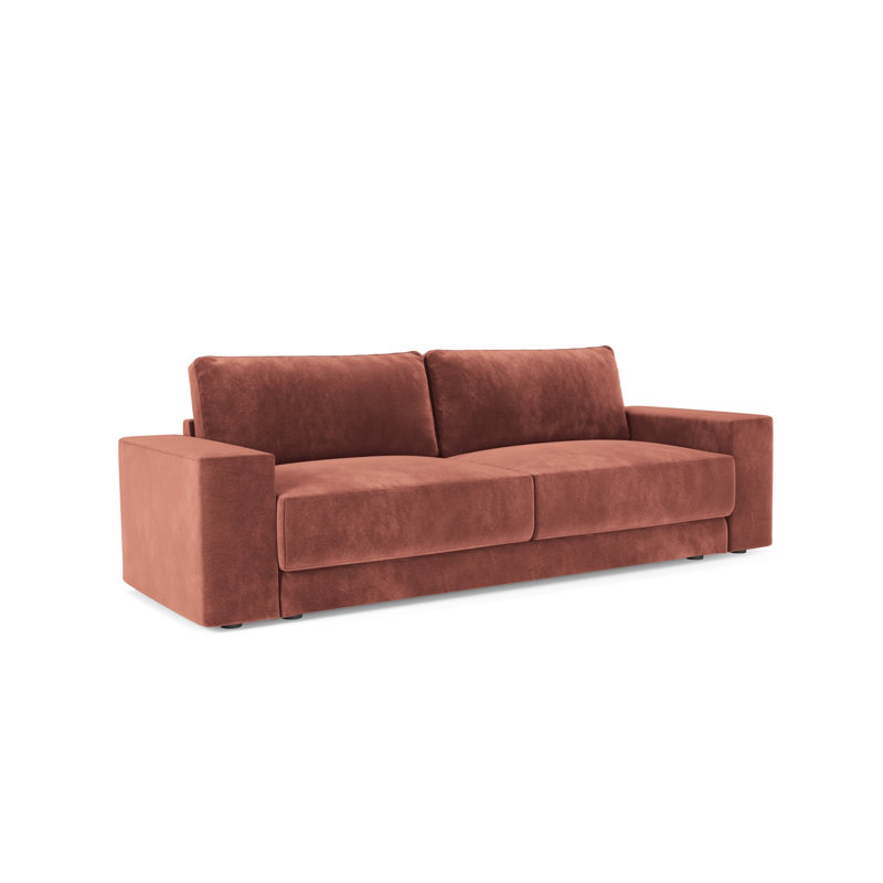 Donatella 4 Seater Velvet Sofa Bed, Pink