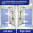 DAQING Modern 54"W x 72"H Brushed Nickel Premium Aluminum Frame Double Sliding Framed Shower Door | 1/4"(6mm) Explosion Proof Tempered Glass with Safety Film, Heavy Duty Stainless Steel Handle-126147777-126147778