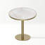 Table bistro 31,5 po en pierre frittée, table de salle à manger carrée / ronde moderne avec 26 options de taille pour le petit café de cuisine-130149185-130149195