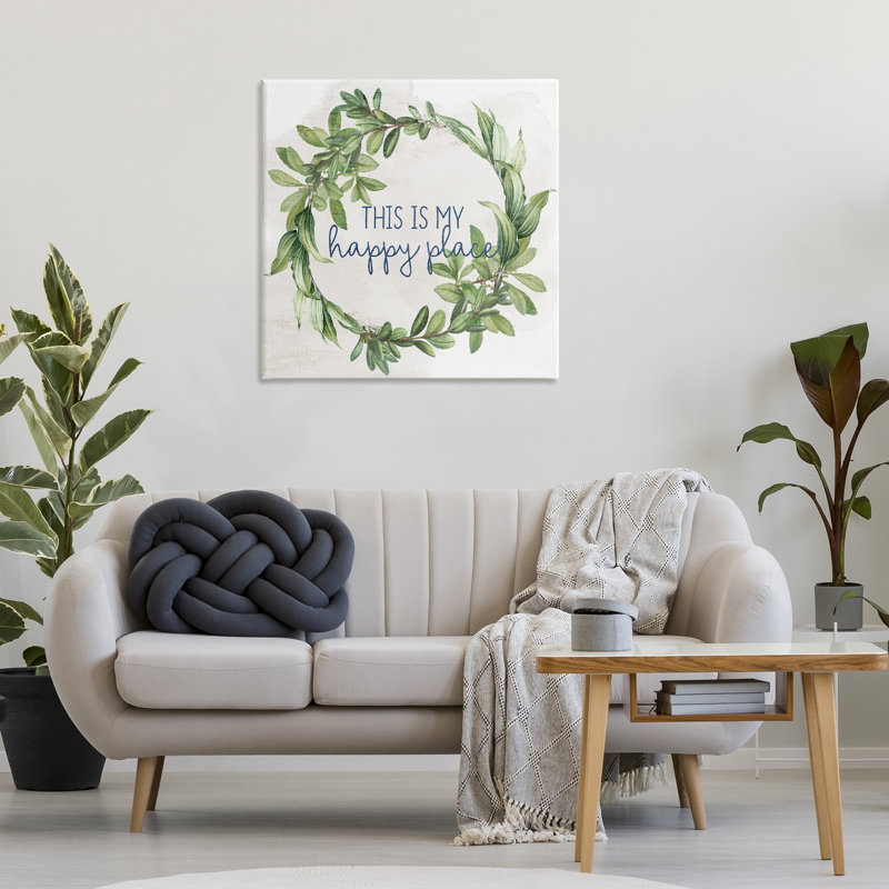 «Happy Place Wreath» par Anne Bailey, H 30 po x l 30 po