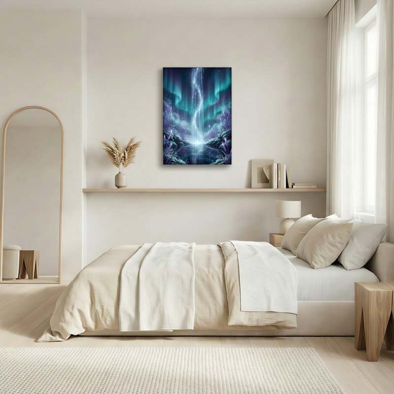 Ensemble de 1 tableau sur toile Aurora Falls, 48"H x 36"W, Wrapped Canvas