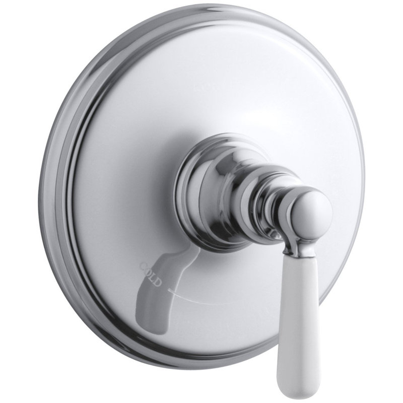 Garniture de valve Bancroft avec poignée levier en métal pour valve thermostatique, nécessite une valve