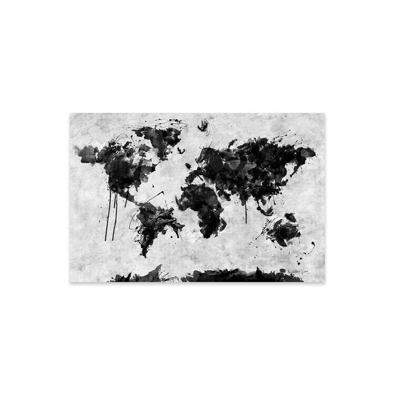 Impression «Wild World» sur verre acrylique, H 16 po x l 24 po x P 0,25 po