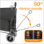 Chariot pliable 3-en-1 avec banc et plateau de table pliable, capacité de charge de 500 lb, capacité de 180 L pour les activités de plein air-131102412