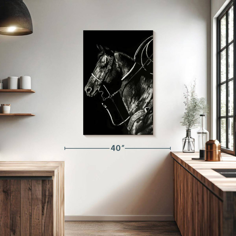 Brampt Scratchboard Rodeo V, 39" H x 26" W