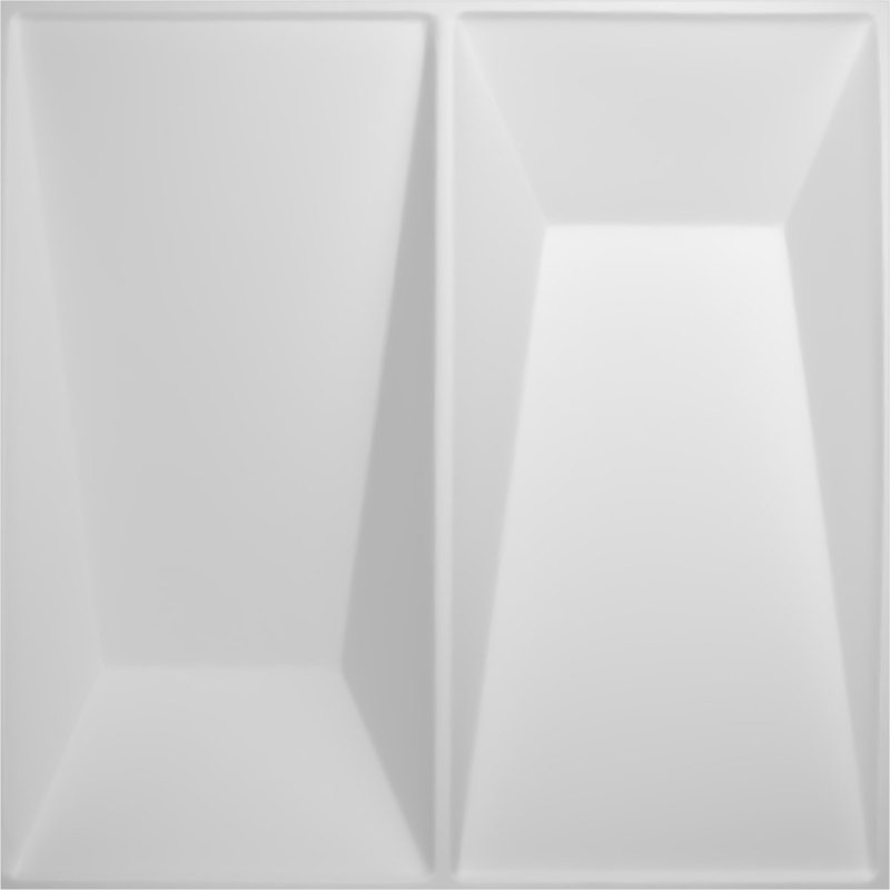 Panneau mural décoratif Locke EnduraWall 3D, Blanc