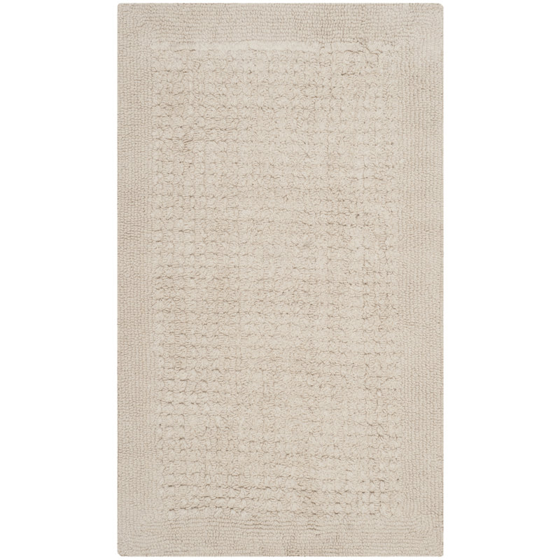 Ardoth Bath Hand Tufted Cotton Rug, Rectangle 1'9" x 2'10"