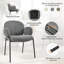 Anston 46cm H Linen Upholstered Metal Armchair-1130111636-1111580770