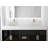 Modern Luxury Wall-mounted Vanity With 60" Solid Surface Top And Round With Rim Glass Vessel Sink-103232966