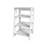 Charming White Bathroom Storage Shelf With 4 Shelves For Items Freestanding Efficient Setup Feature
