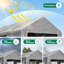 12 X 20 Ft Heavy Duty Carport Canopy Outdoor Garage With Roll-Up Doors And Mesh Windows