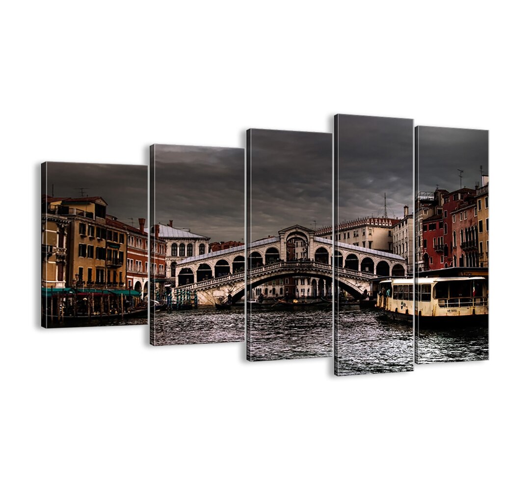 5-tlg. Leinwandbilder-Set Venetian Evening Promise