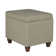 Repose-pieds rectangulaire avec rangement en polyester 22 po Arath